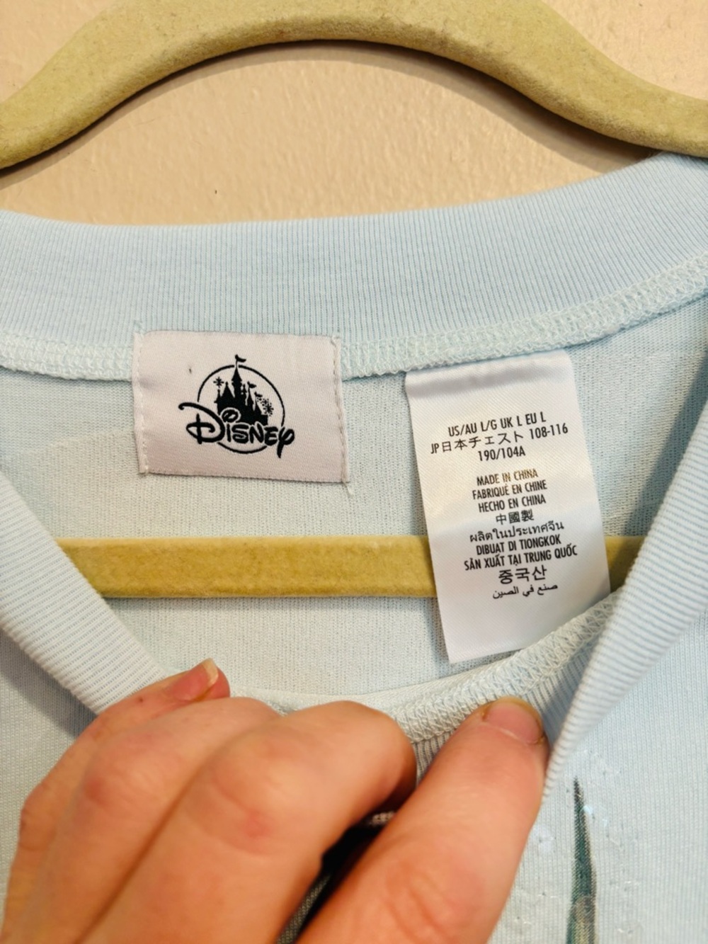 Disney’s Cinderella 75th Anniversary Jersey, Magical Sequin Sparkles size L - Picture 4 of 11